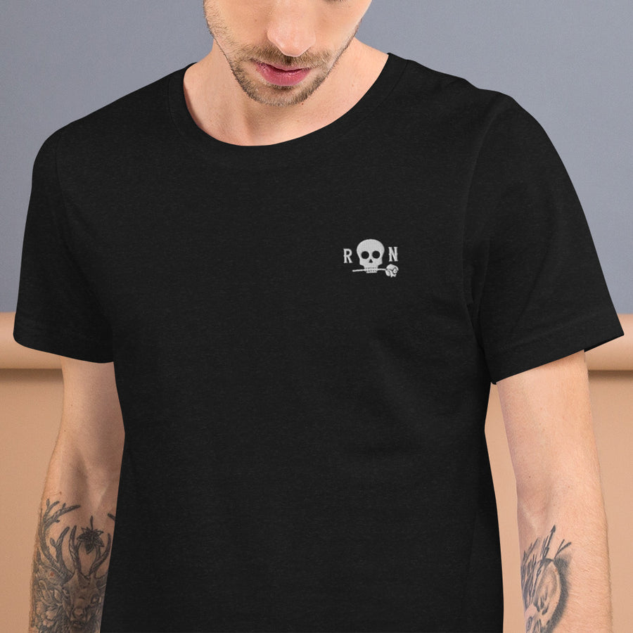 Skull Embroidered T-Shirt